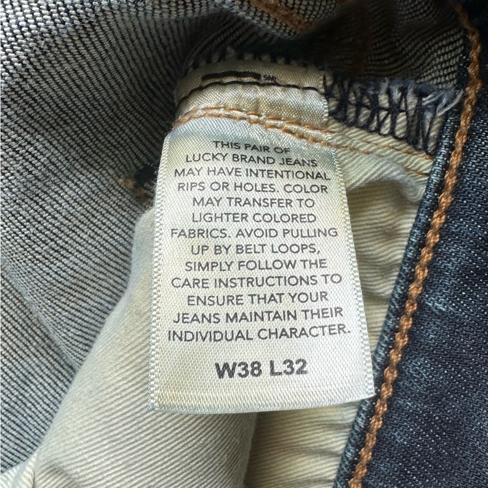 Lucky Brand Blue Straight Jeans Classic Denim - Picture 4 of 4